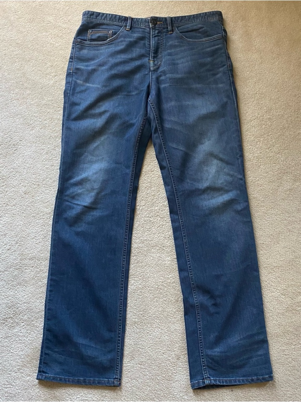 Timberland Locke Lake Cordura Concept Denim Blue Jeans Workwear Straight Leg 34